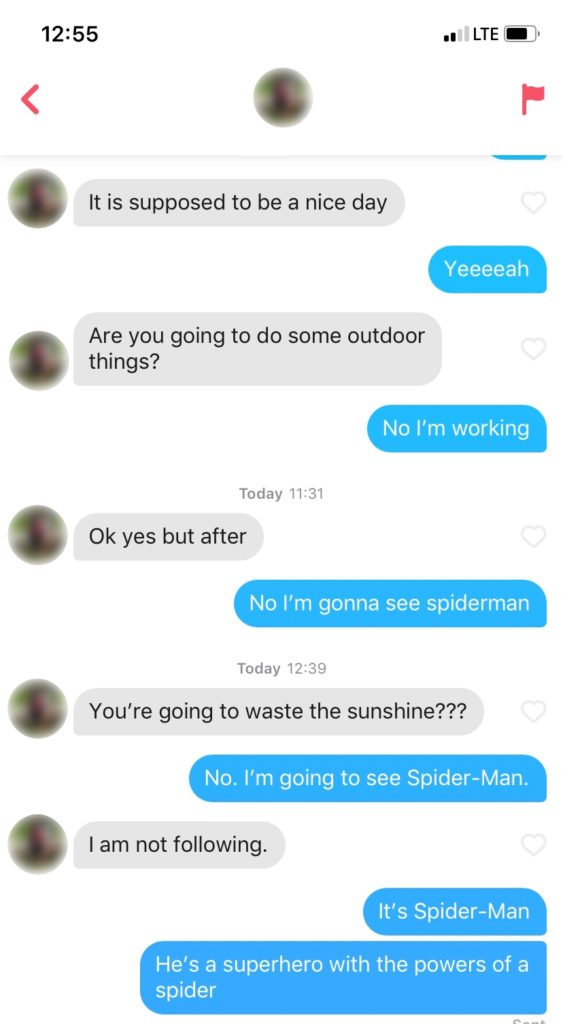 Keep the conversation going with her