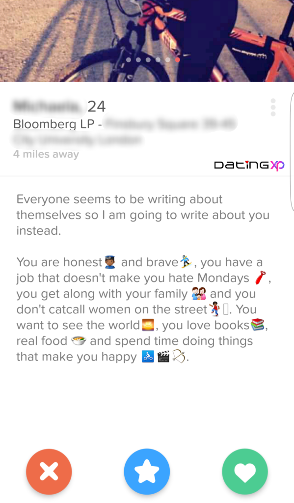 Emojis in bio