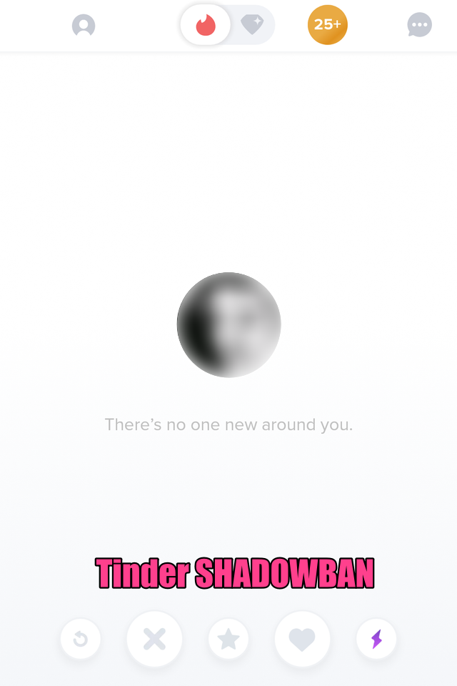 tinder shadowban example