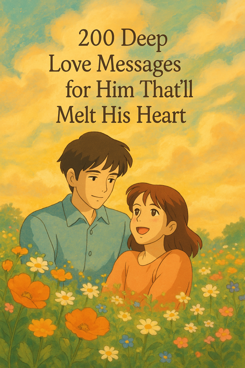 200 Deep Love Messages for Him That’ll Melt His Heart