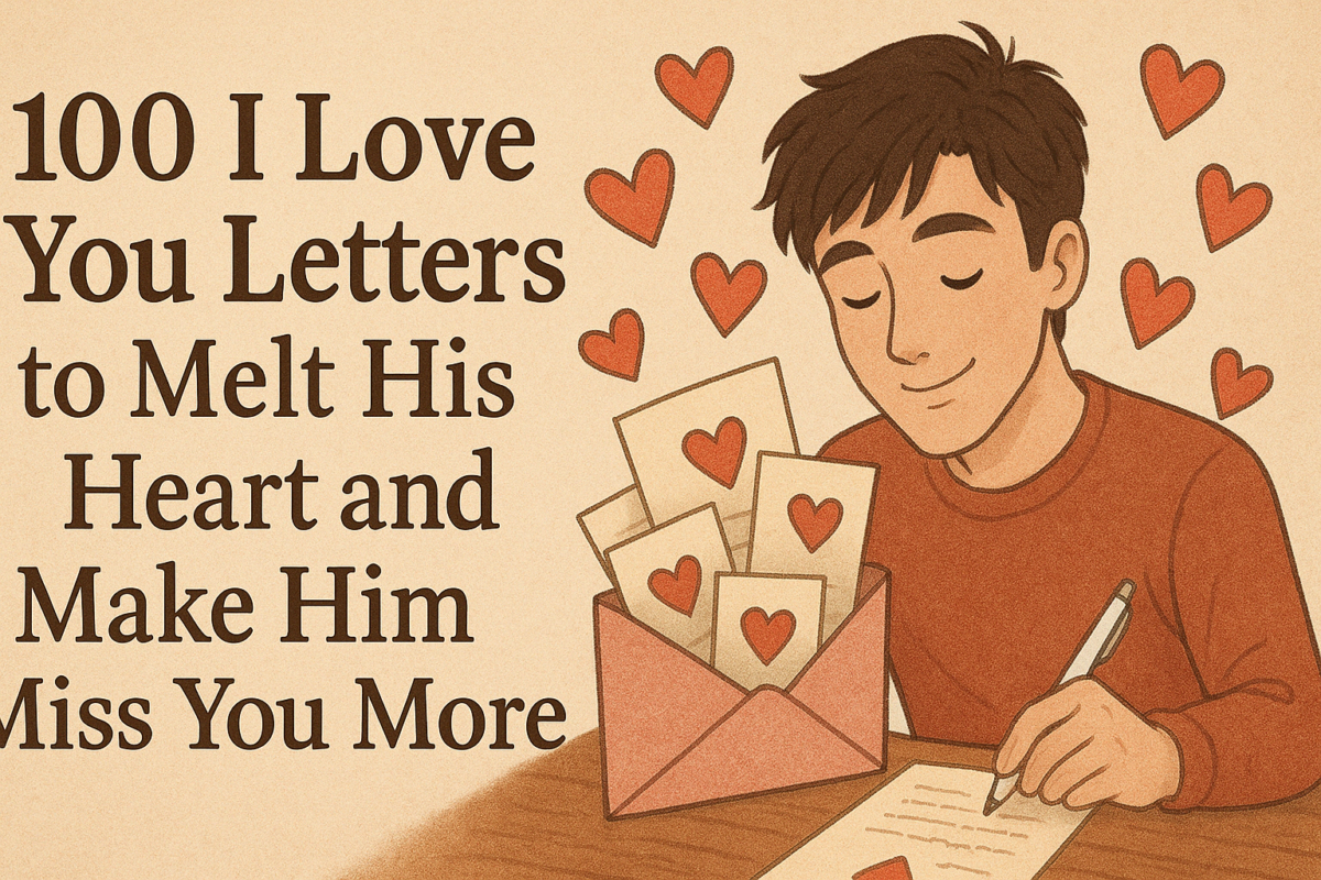 100 I Love You Letters to Melt His Heart and Make Him Miss You More