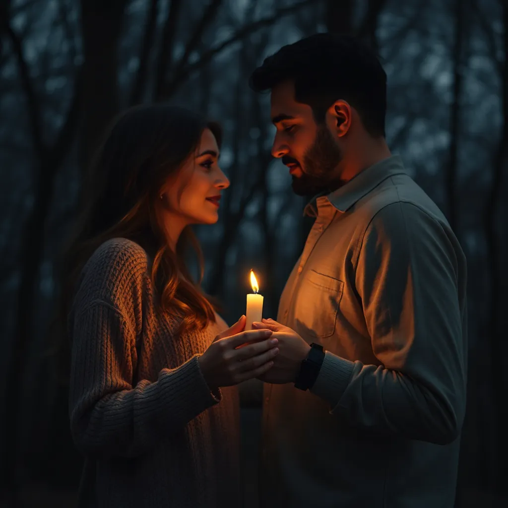 Hope's Flame in the Night