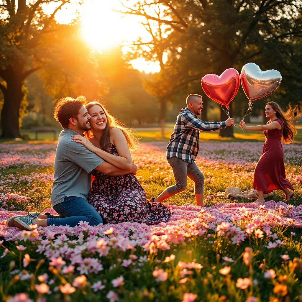 Playful Hearts and Timeless Affection