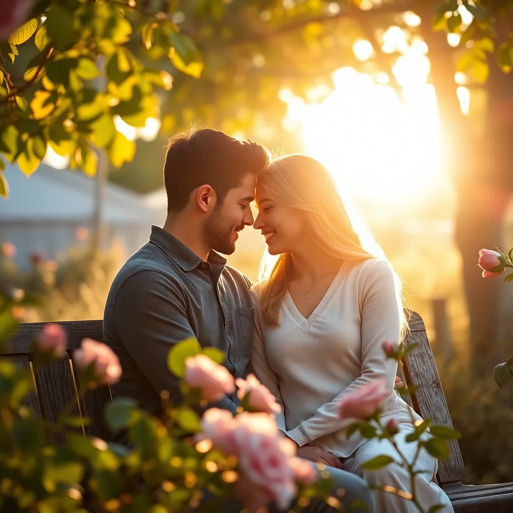 The Serenity in Love's Gaze